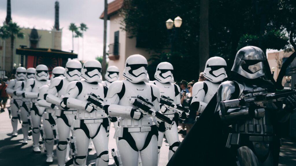 photo of people in stormtrooper costumes